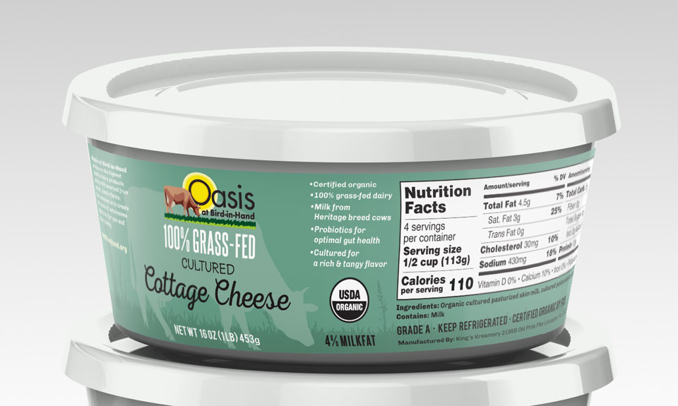 Cottage Cheese Label Design